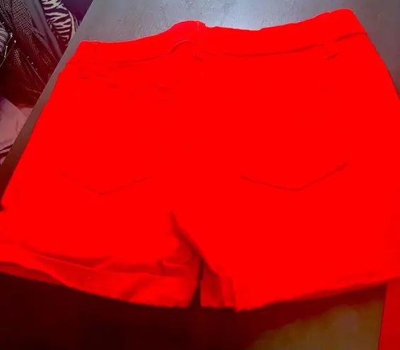 Signature Studio Red Jean Shorts Modern Design