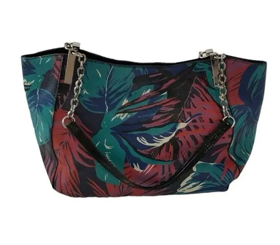 Source Unknown Boutique tropical botanical satchel handbag