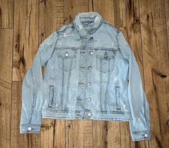 Aeropostale ripped jean jacket