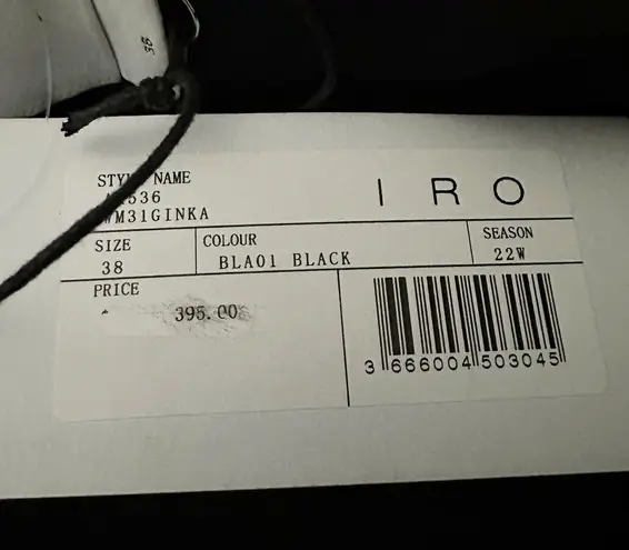 IRO Ginka Asymmetrical Split Midi Skirt Black Size Medium