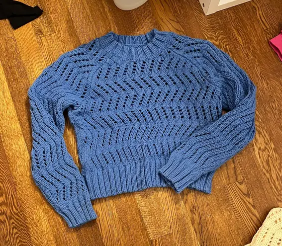 American Eagle Outfitters Blue Knit Sweater