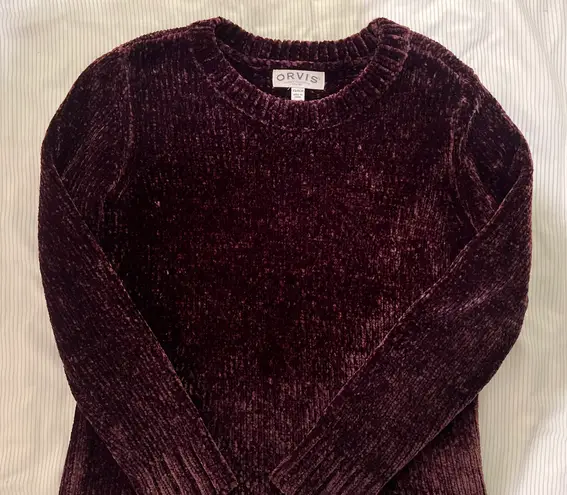 Orvis Velvet Purple Knit Sweater 