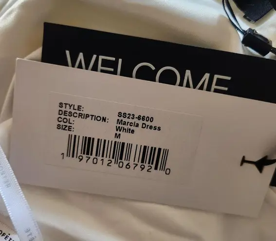 Retrofête Retrofete Marcia Dress in White Size Medium Sleeveless Maxi Slip NWT