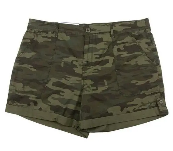 Social Standard by Sanctuary Women's Hero Utility Short Mother Nature Camo, XXL Green Size undefined
