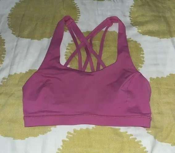 Lululemon  limited edition free to be serene bra size 4 pink blossom