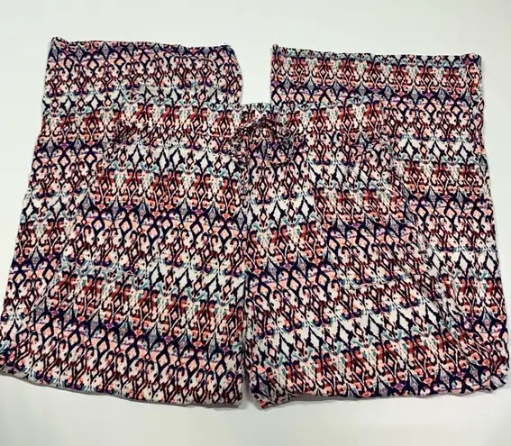 French Laundry Women's Geometric High Rise Wide Leg Pants Multicolor Size Medium