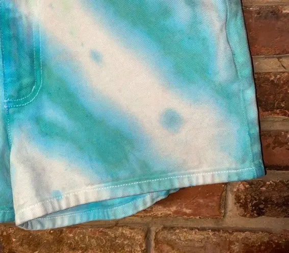 DKNY  Custom Tie Dye Denim Jean Shorts Size 10