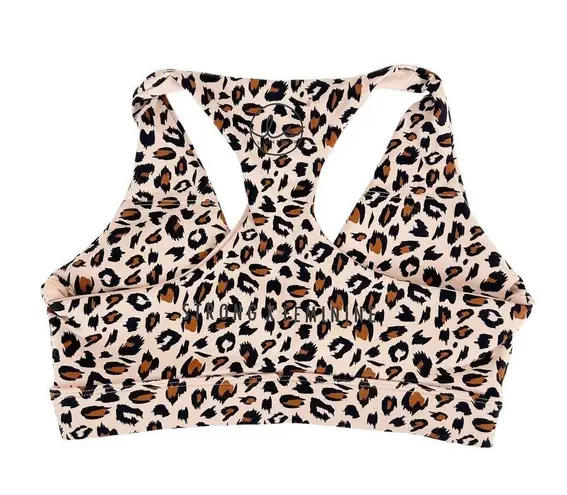 Ryderwear Strong Feminine Leopard Cheetah Sports Bra Sz S