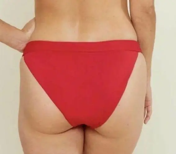 ANDIE NWT Swim The Banded Cheeky Bottom Cherry Red Size XS