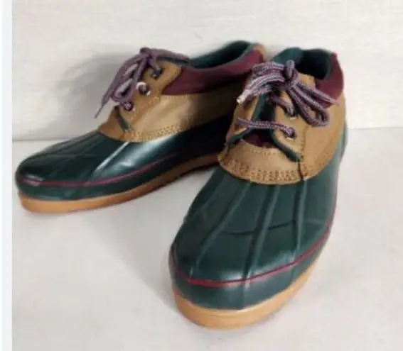 G.H. Bass & Co. Green Waterproof Duck Boots for Women size 7m Green