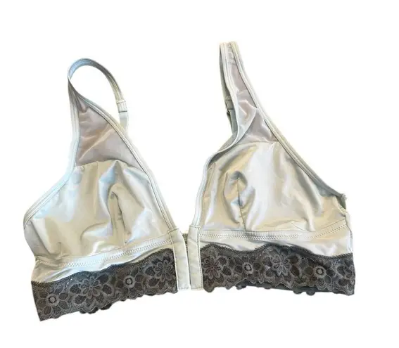 Aerie RARE  Corset-Style Bralette With Front Hook Closure Light Green Size Large - Image 2