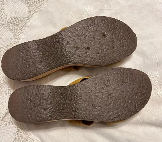 Vintage Island Slipper Wedge Sandals Shoes Made in Hawaii No Size but Approx 8