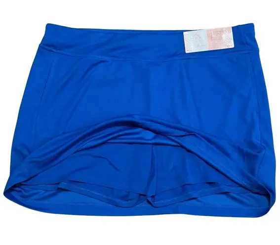BEN HOGAN Solid Ventilated Skort Golf Tennis Athletic Princess Blue NWT Large