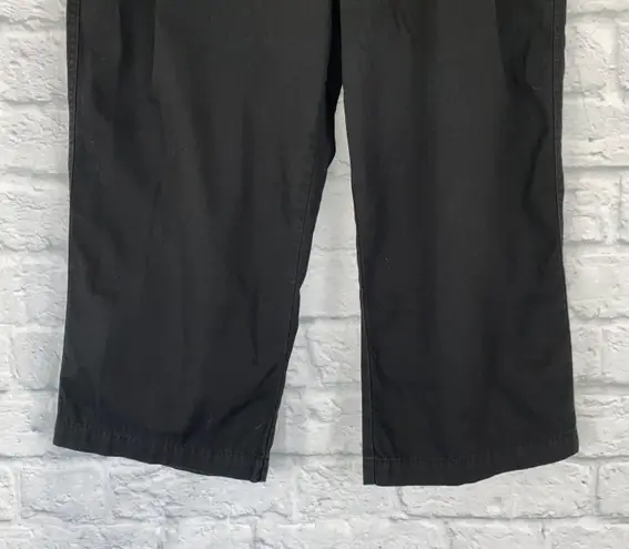 White Stag 100% cotton chino Capri pants black size 8 petite women
