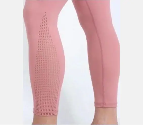 Zyia Sz L Active High Rise Canyon Rose Flame Light N Tight Leggings