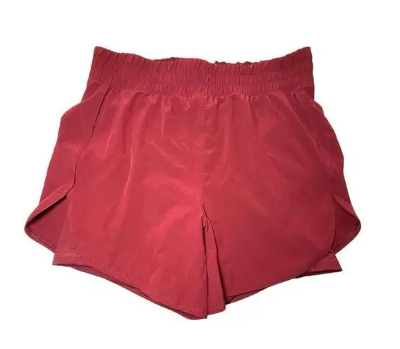 Avia  Womens Running Shorts Burgundy Red Maroon with Bike Liner Size Medium 8-10