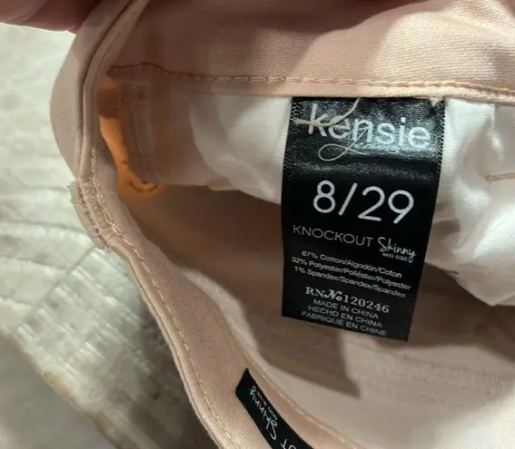 Kensie Kenzie peach colored jeans