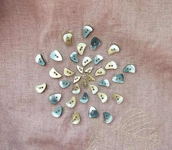 Yves Cossette Depeche Mode Vintage Brown Linen Embroidered Dress Size 10