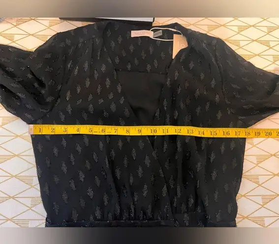 Ramy Brook NWT Julie Kimono Style Sleeve Metallic Wrap Dress Size 2