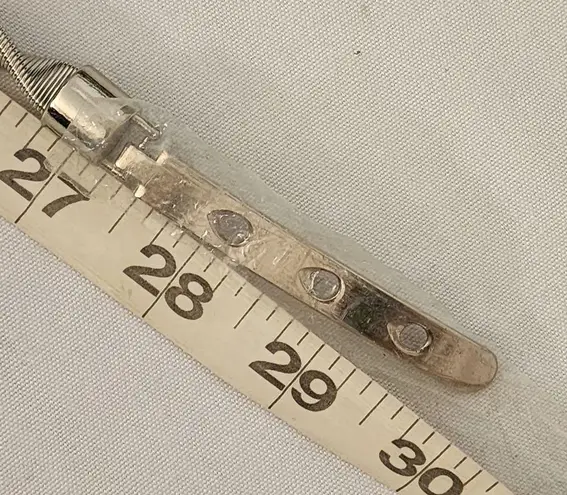 Silver Swirl Spring Stretch Fashion Belt