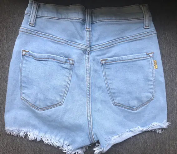 Vibrant .I.U Distressed Denim Shorts