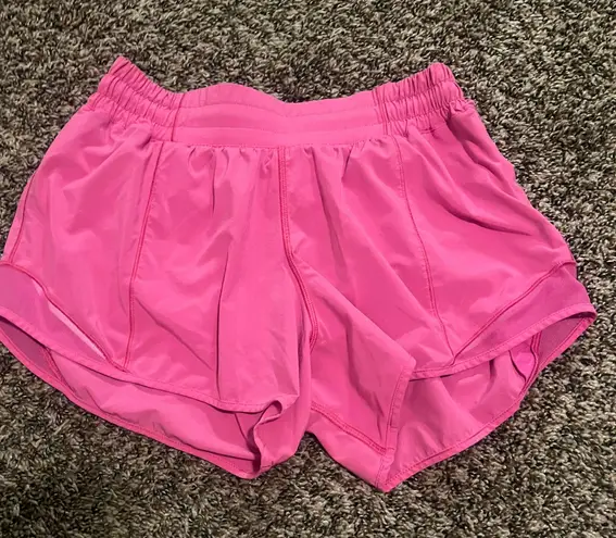 Lululemon Sonic Pink Hotty Hot Shorts