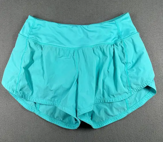 Rae Mode Running Shorts Womens Small Teal Athletic Activewear Gym Pull On Pocket Blue - Image 1