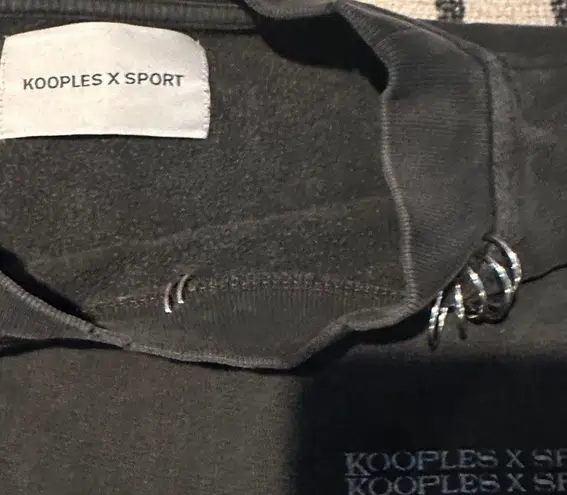 The Kooples Black Pierced Crewneck