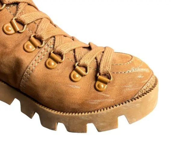 Schutz Women's Xayane Lace Up Lug Sole Booties-Size 6B