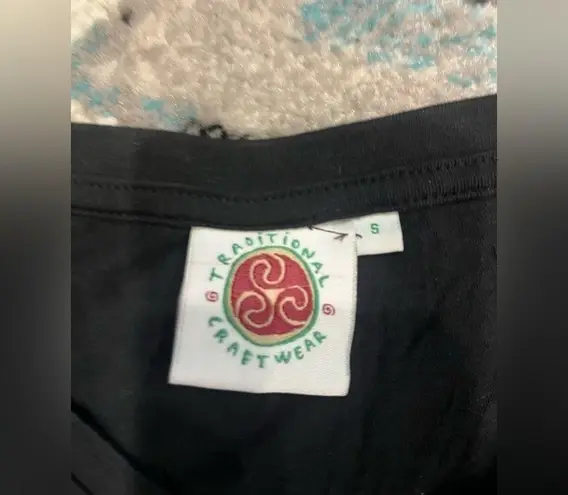 Claddagh Ring Symbol Irish Shamrock Celtic size small Black