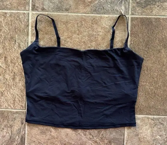 SKIMS Fits Everybody Cropped Cami Onyx Size Large