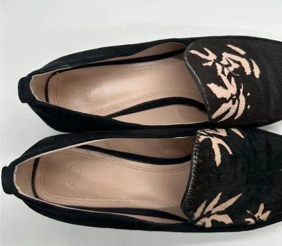 Anthropologie  AD & Daughters Calf Hair Greyan Square Toe Slip On Shoe Sz 8.0