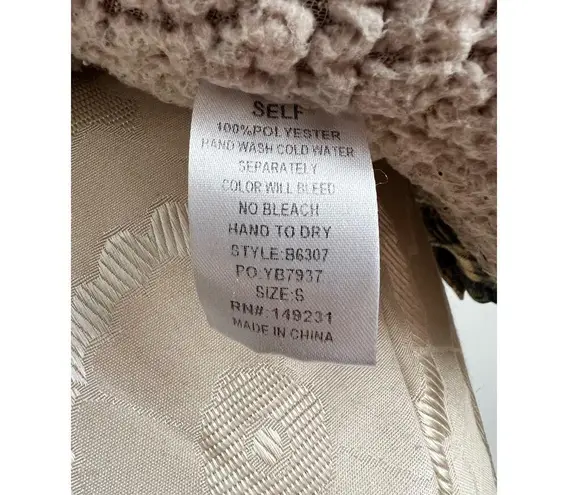 Kori America Sherpa Lined Plaid Flannel Shacket Small