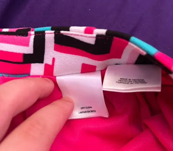 Kasper Midi Tutu Pink Multi Colored Skirt - Size 6