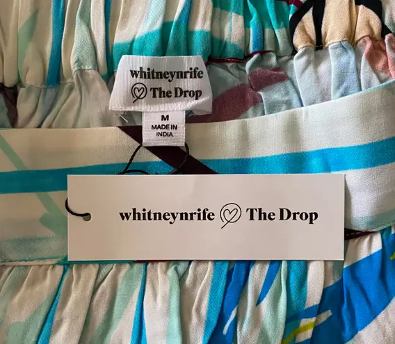 The Drop NWT- Beautiful blue floral skirt, tiered mini skirt