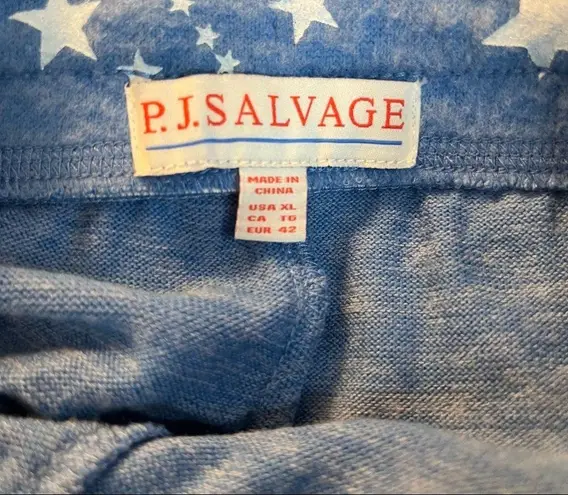 P.J. Salvage Sleep Shorts Athletic Club Pajama Bottoms in Bright Blue Sz XL NWT