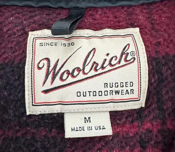 Woolrich Vintage Plaid Chunky Sherpa Fleece Pullover Sweater