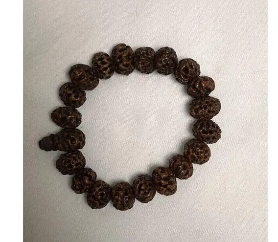 B2G1 Bodhi Prayer Beads Mala Bead Wood Bracelet Beaded Stretch 0269