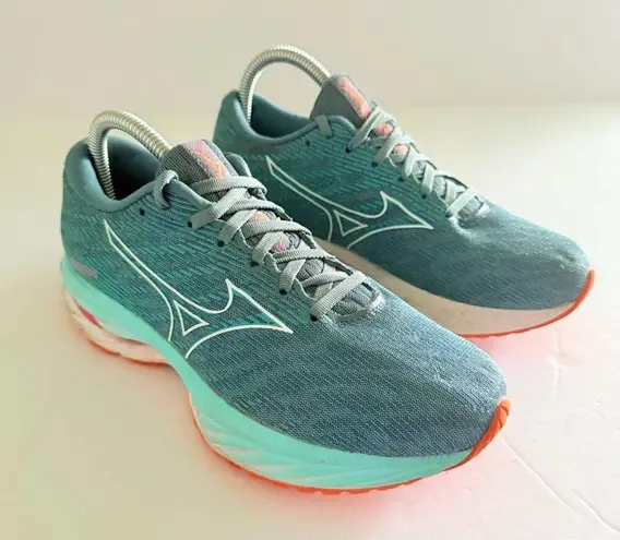 Mizuno Wave Rider 26 Running Shoes Gray Breathable Cushioning Sz 7.5- No Insoles