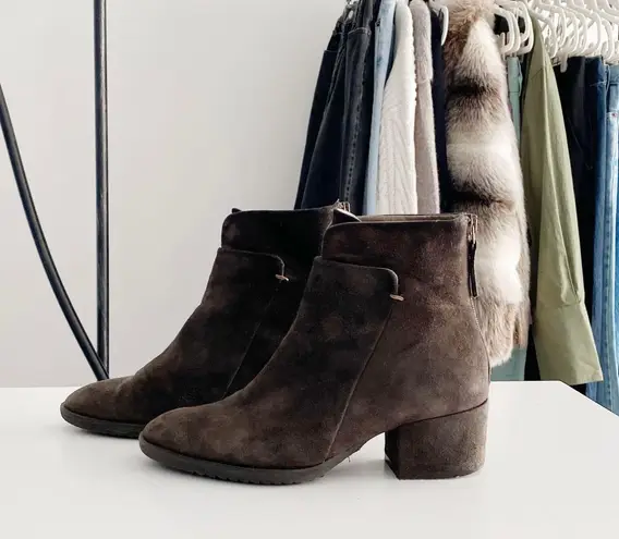 Sesto Meucci Suede Foss Zip Bootie