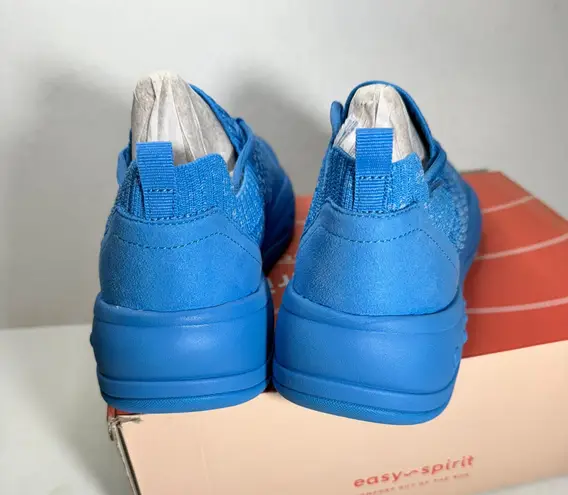 Easy Spirit Power Lace-Up Platform Sneakers Blue casual classic summer comfy