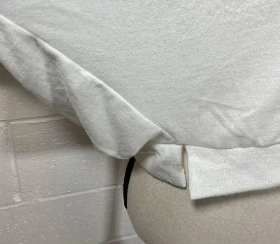 OTL Apparel Cropped White Dolman Sleeve Hoodie Size M