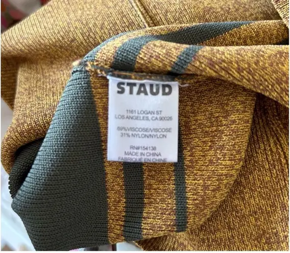 STAUD Mosaic Stripe CLARA Mini Dress size XS