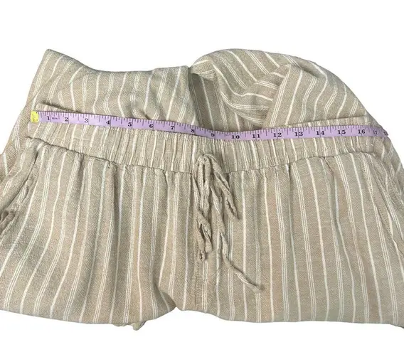 Briggs New York Briggs Linen Blend Pull On Beach Boho Vacation Coastal Grandmother Pants Sz XL