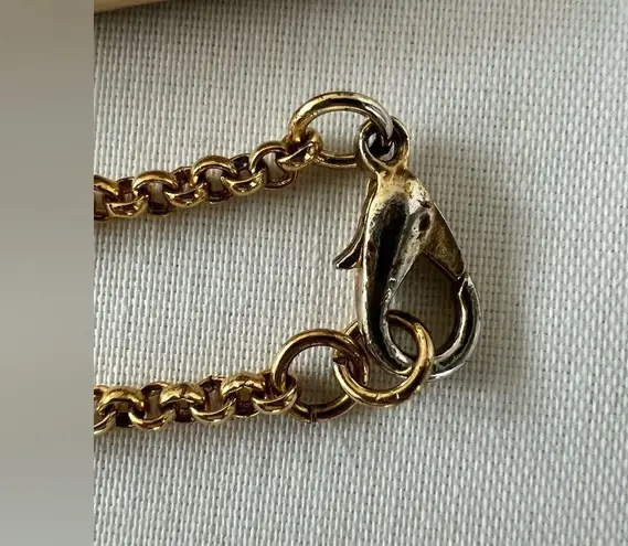 Vintage Hawaiian Tiki Pendant Necklace Gold Tone Chain Tribal God Charm Jewelry