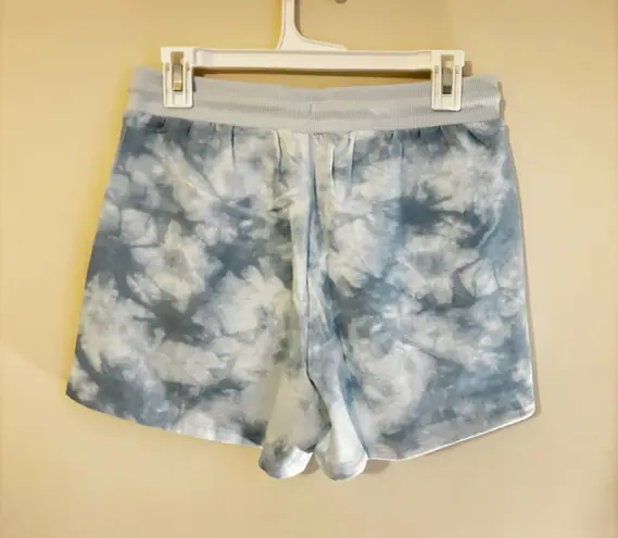 Stars Above by Target Women's Soft Fleece Lounge Shorts Tie dye blue/white Small