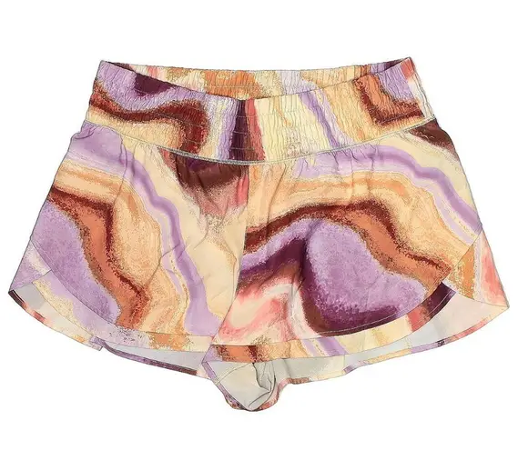 CALIA Carrie Underwood Anywhere Printed Petal Hem Shorts Sporty Plus Size XXL Purple