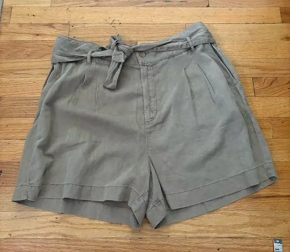 Faherty Brown Tie Waist Shorts Size XL