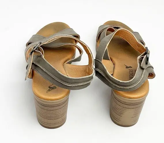 NOVACAS Cross Toebed Adjustable Ankle Straps Block Heel Sandals, EU 38 Size 7