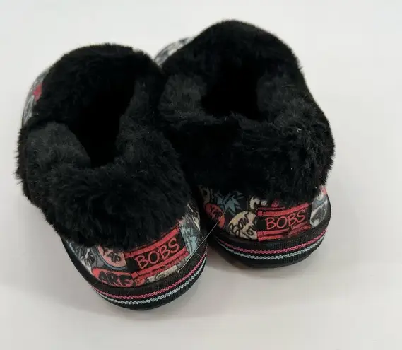 Bobs Skechers Too Cozy Snuggle Rovers Dogs Gray Womens Memory Foam Slippers 6.5